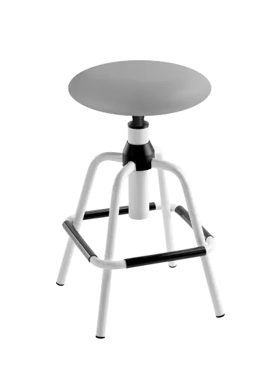 LZ 02 - 12 - K, stolička, výška sezení 58-75 cm, koženka SILVERTEX - koženka šedá 30514